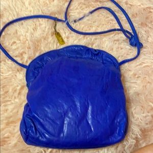 Blue Leather Purse